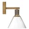 Access Lighting Port Nine Martini, Martini LED Wall Sconce, Antique Brushed Brass Finish, Clear Glass 63143LEDD-ABB/CLR - alternate 6